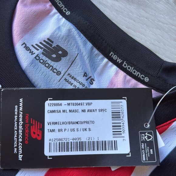 New Balance São Paulo 2024 Away Long Sleeves Jersey Size P/S NWT in‎ packaging - Picture 9 of 9